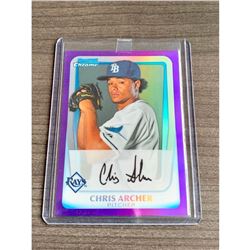 2011 Topps Bowman Chrome Auto graphed 551/799 Chris Archer