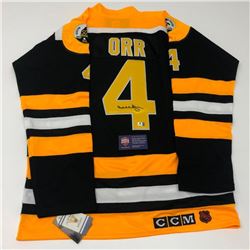 Authentic Boston Bruins Bobby Orr #4 Autographed Jersey With COA