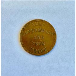 Â½ Penny Prince Edward island - Self government and free trade