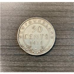 1919 Newfoundland 50 Cents - George V