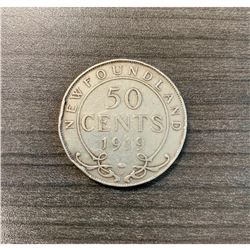 1919 Newfoundland 50 Cents - George V