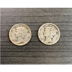 1935 & 1923 United States Dimes