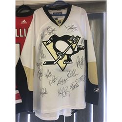 2008-09 Stanley Cup Pittsburgh Penguins Team Signed Jersey With COA