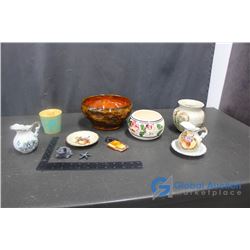 Handmade Clay Bowl, Ceramic Decor and Assorted Household