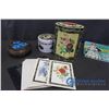 Image 5 : (5) Tins, Stickers and Cards