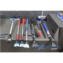 Assortment of Vehicle Snow Brushes/Scrapers