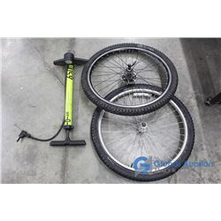 **(2) Bike Tire and Air Pump