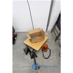 **Chain, Car Jack, Jack Stand Bases, 12V Beacon (not working)