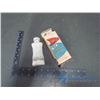 Image 10 : Glass Inkwell, (3) Match Boxes, Peanut Tin, and Related