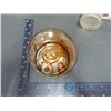Image 5 : Glass Inkwell, (3) Match Boxes, Peanut Tin, and Related