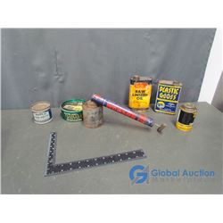 Wax Tins, Linseed Oil and Sprayer