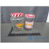 Image 1 : (2) Glass Nutty Club Peanut Butter Jars
