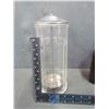 Image 2 : Glass Whiskey Bottle, Plastic Barbers Comb Storage and Light Fixture