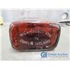 Image 9 : Glass Whiskey Bottle, Plastic Barbers Comb Storage and Light Fixture