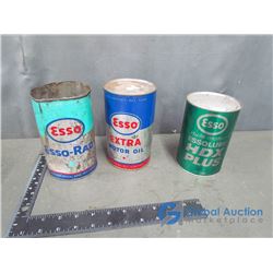 (3) Esso Tins Empty