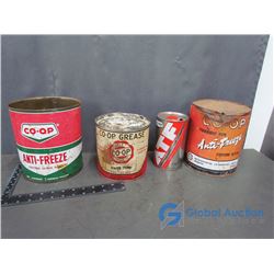 (4) Co-op Tins