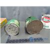 Image 5 : (2) Radio Oil Refineries Grease Tins with Some Contents and Roco Grease Tin