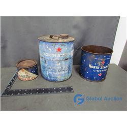 (3) Northstar Oil Tins