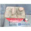 Image 3 : Atlas Brake Fluid Tin and Unopened Atlas Gasline Anti-freeze Tin