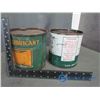 Image 8 : (2) BA Grease Tins and BA Oil Tin