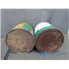 Image 9 : (2) BA Grease Tins and BA Oil Tin