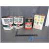 Image 1 : (2) BA Anti-freeze Tins, BA Solvent Tin and BA Gas Tin