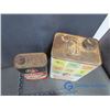 Image 7 : (2) BA Anti-freeze Tins, BA Solvent Tin and BA Gas Tin