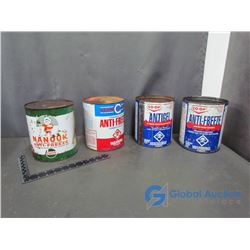 Castrol, Co-op and Standguard Anti-Freeze Tins