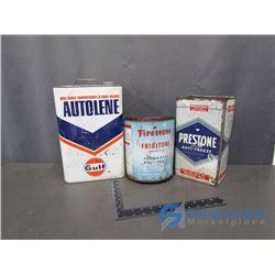 Prestome, Firestone, Gulf Tins