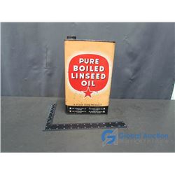 Four Star Linseed OIl Tin