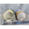 Image 13 : (3) Tins with Contents and (2) Oil Tins