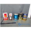 Image 1 : (3) Tins with Contents and (2) Oil Tins