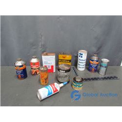Assorted Small Tins, Some with Contents