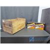 Image 1 : Wooden BC Fruit Crate With (6) Unused Headlight Protectors