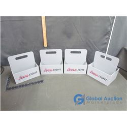 (4) Plastic Condiment Caddies