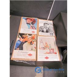 (4) Royal Crown Cola Vintage Paper Ads