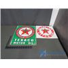 Image 1 : (2) Repro Texaco Tin Signs