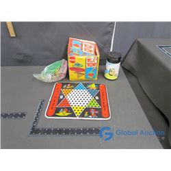 Chinese Checker Board, 1978 Star Trek Thermos and Top the Top Game