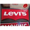 Image 3 : Levis Wooden Sign, Framed Husky Pledge, and Smoking Prohibited Metal Sign