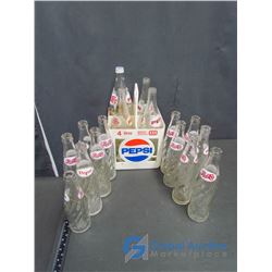 Pepsi Bottles and Carrier