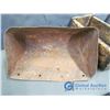 Image 3 : Wood Box, Metal Piece and Small Tire