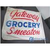 Image 2 : **Gateway Grocery Flag on Metal Pole