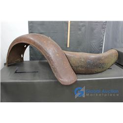 (2) Vintage Metal Fenders