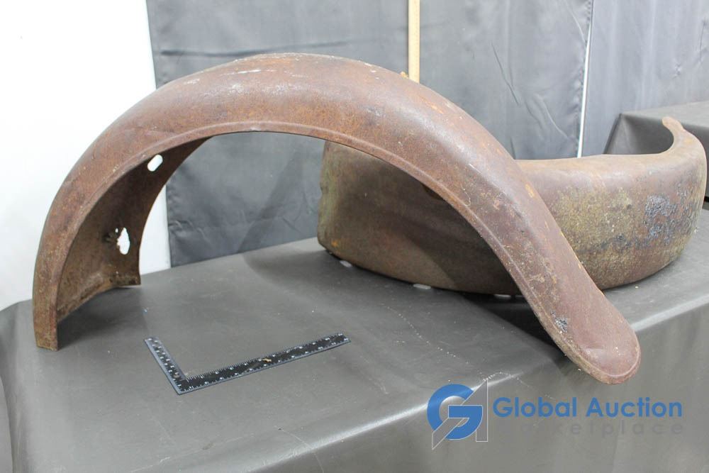 (2) Vintage Metal Fenders