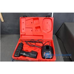Snap-On Cordless Drill with Battery and Charger in Case