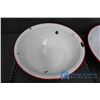 Image 2 : (2) Enamel Wash Basins