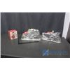 Image 1 : (2) Silver-Plated Candle Holders and a Holiday Mug with Toy