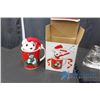 Image 3 : (2) Silver-Plated Candle Holders and a Holiday Mug with Toy