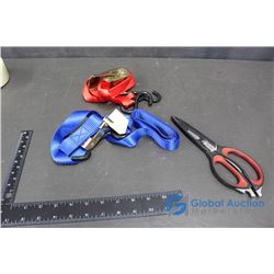 Tie Down Straps and Scissors