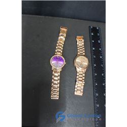 (2) Rose Gold Ladies Watches